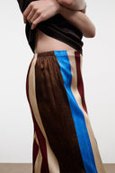 STROLL SILK PANT | CAFFE STRIPE