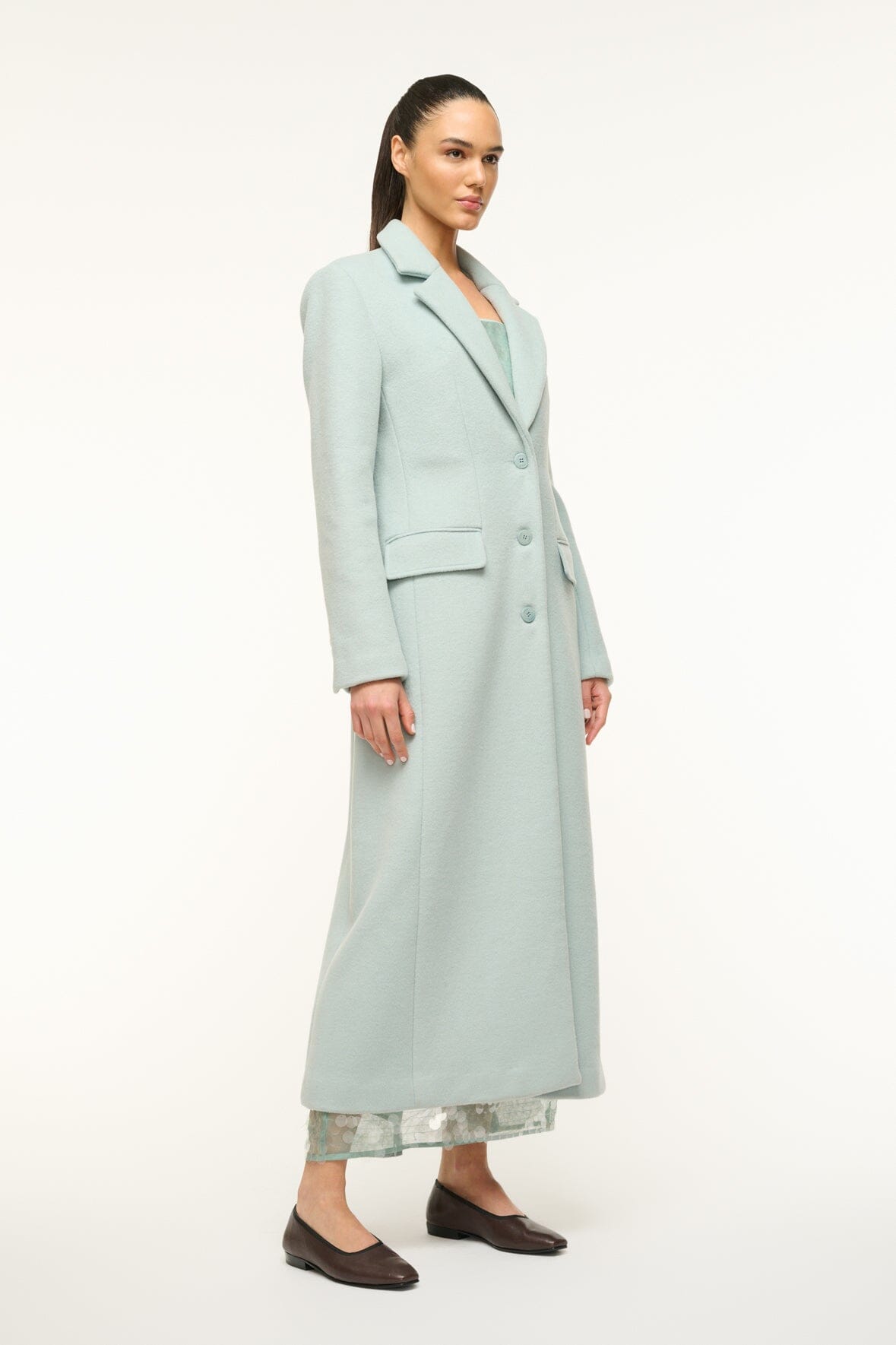 Image SANZA COAT | MIST 4 of 7 and Clicking this image will trigger a zoom pop-up