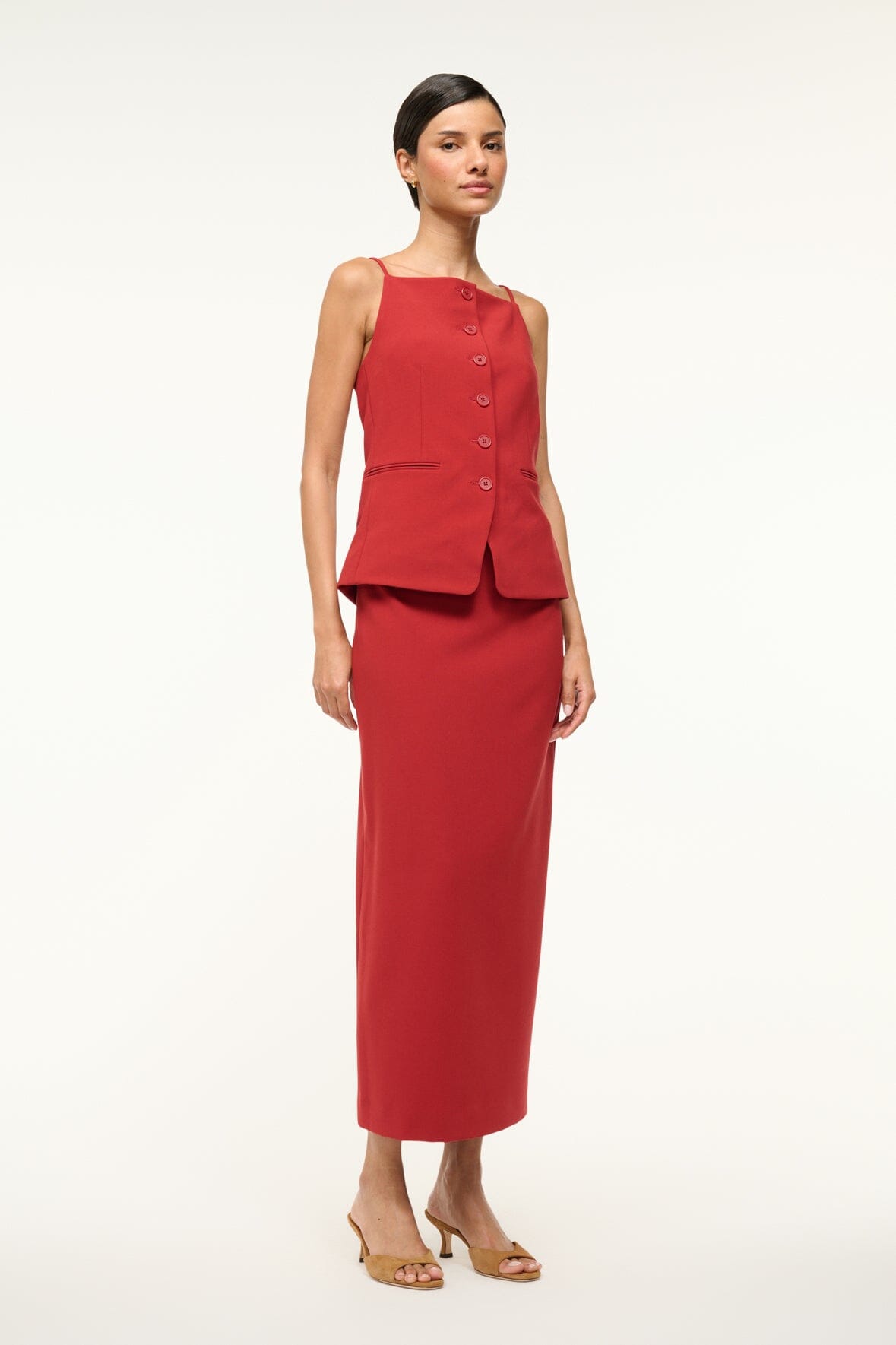 スカート STAUD Woman Skirt Multicolor R24F6111HS TXHB STAUD Skirts | Poplin, Leather, Knit, Satin & Silk Skirts
