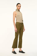 Image STAUD + WRANGLER THE CROPPED BOOT JEAN | SERGEANT GREEN 2 of 6