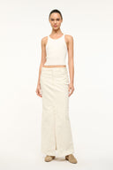Image STAUD + WRANGLER THE MAXI SKIRT | CREAM 1 of 4