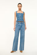 Image STAUD + WRANGLER TRUCKER TOP | INDIGO WASH 3 of 5