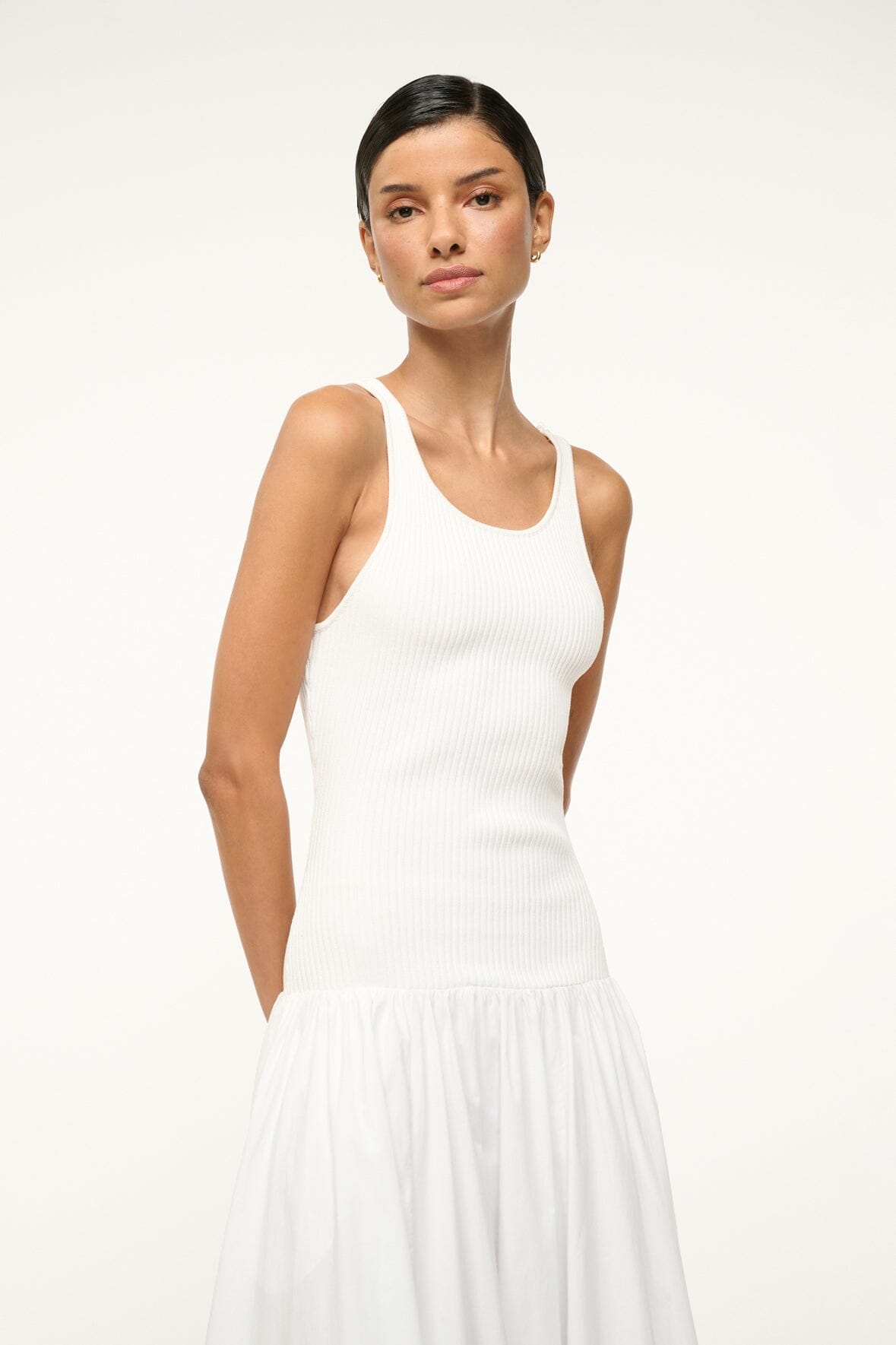 Image YAMILA DRESS | WHITE 3 of 6 and Clicking this image will trigger a zoom pop-up