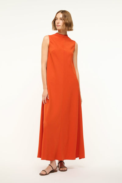 STAUD ARAYA DRESS CAYENNE