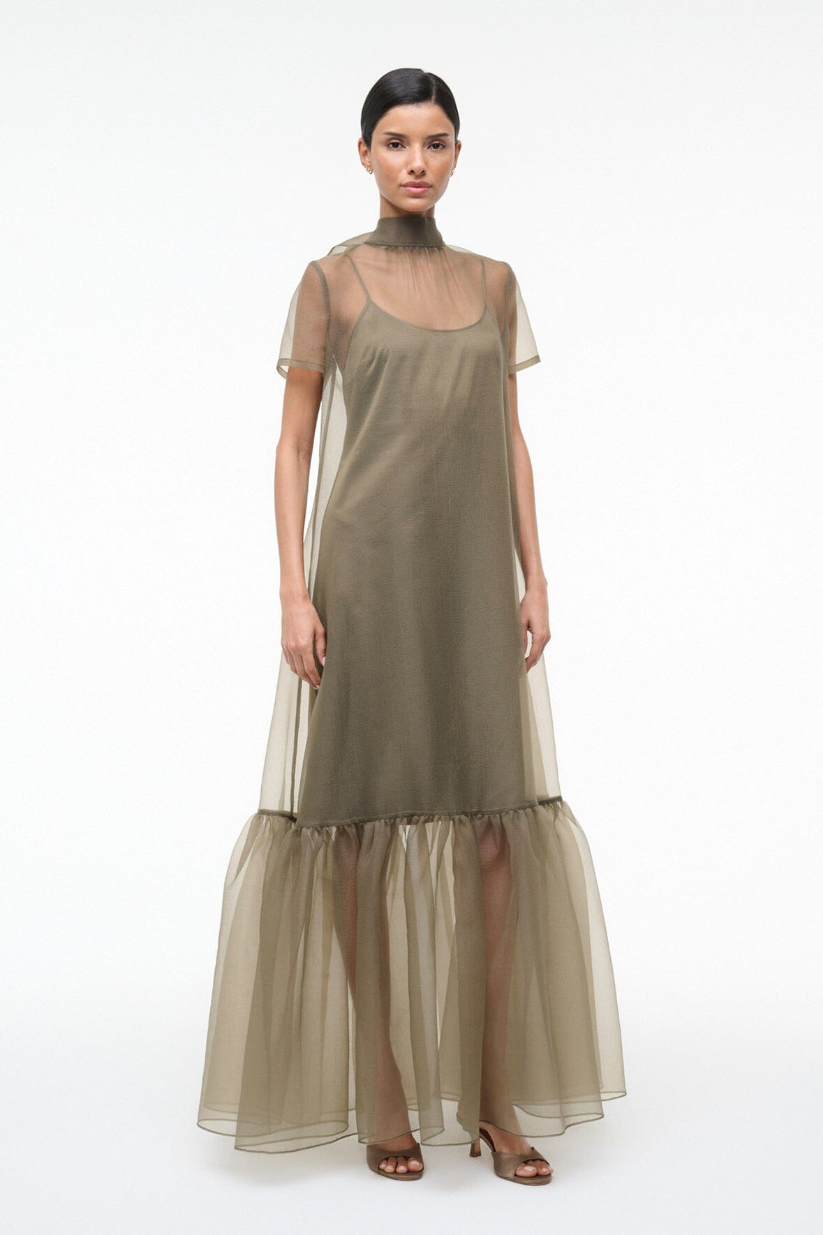 STAUD, Calluna Dress in Thyme, Size XS STAUD, Calluna Dress in Thyme, Size XS