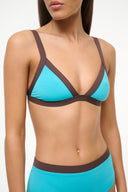 Image VENTURA BIKINI TOP | TEAL DARK CHOCOLATE 5 of 6