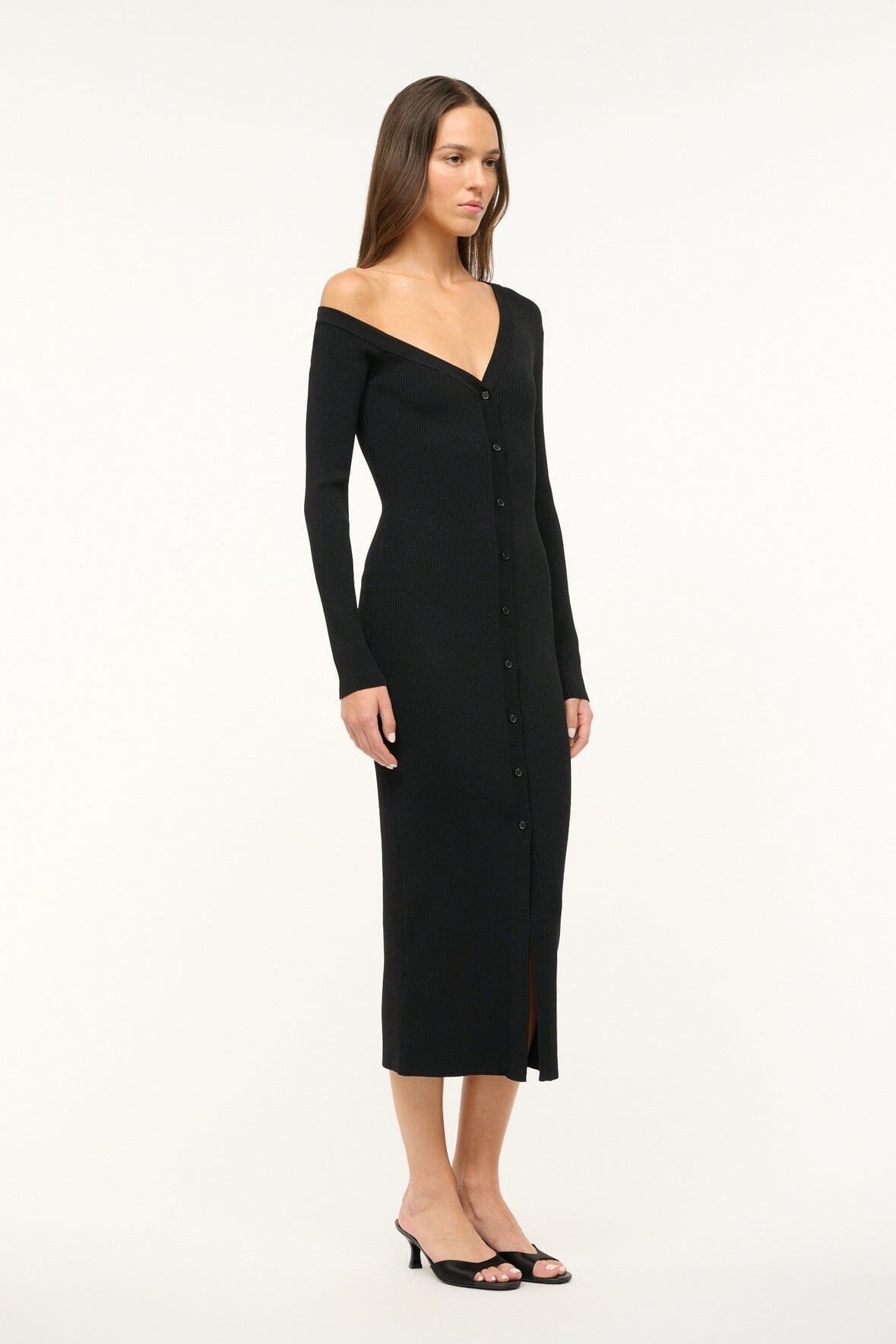 Image CRAFTSMAN SWEATER DRESS | BLACK 2 of 5 and Clicking this image will trigger a zoom pop-up