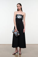 TIMMY convertible shoulder bag with blue, black, and silver sequin front