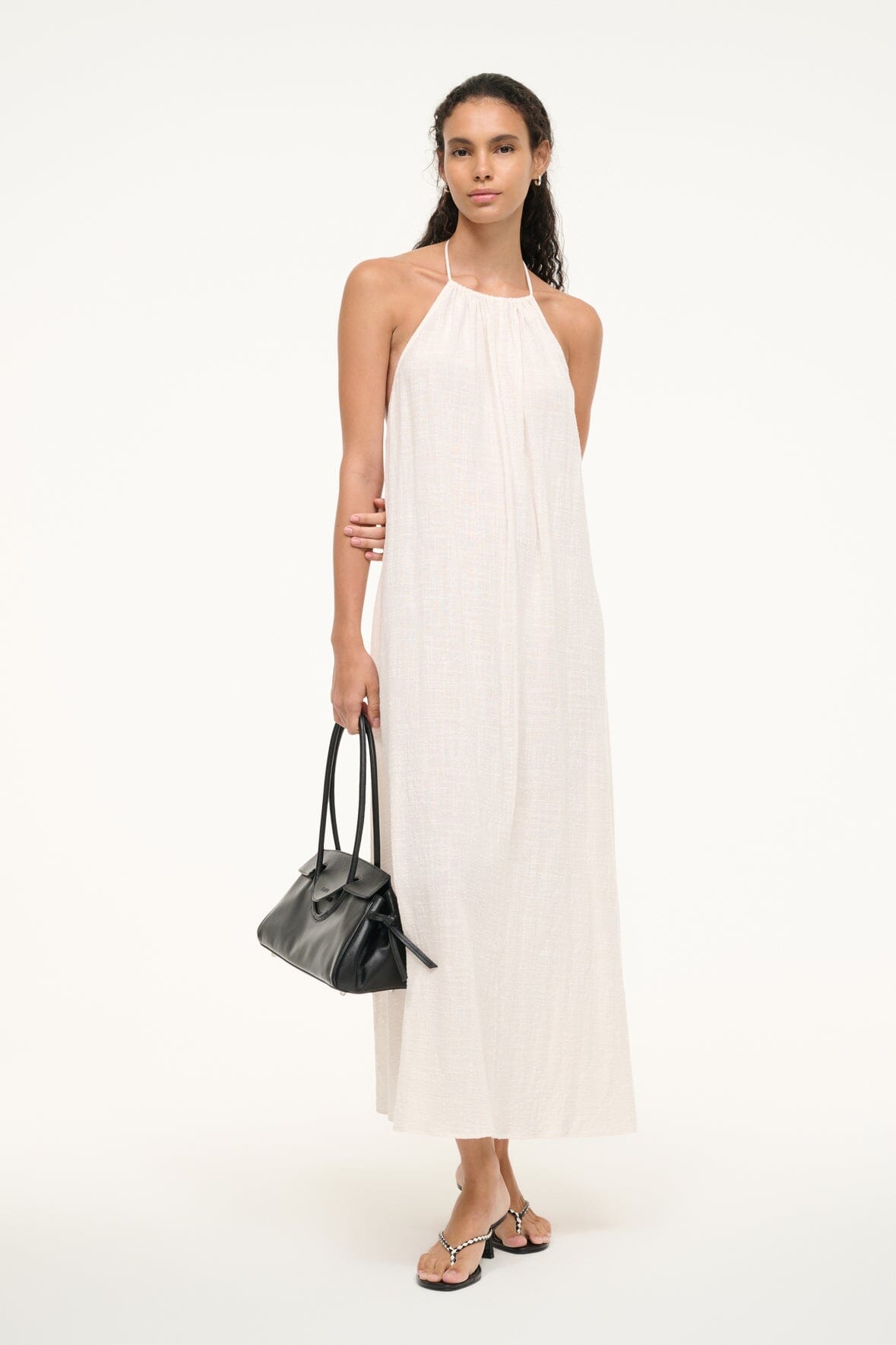 Image NIGHTSHADE MAXI COVERUP DRESS | BUTTERCREAM 6 of 7 and Clicking this image will trigger a zoom pop-up