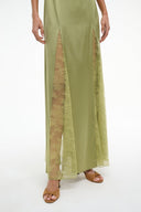Image TRINITY SILK DRESS | MOSS 4 of 5