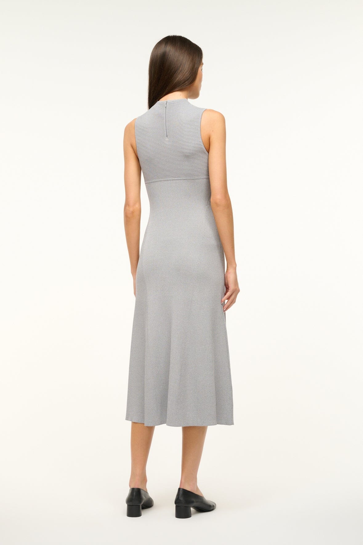 Image MALACHITE DRESS | SPECKLE GREY 2 of 3 and Clicking this image will trigger a zoom pop-up