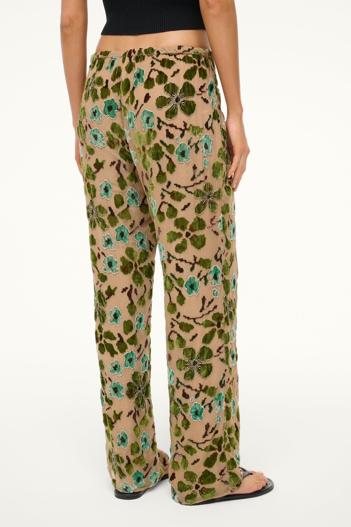 Image AVOLA PANT | MOSS FLORAL TAPESTRY 5 of 6 and Clicking this image will trigger a zoom pop-up