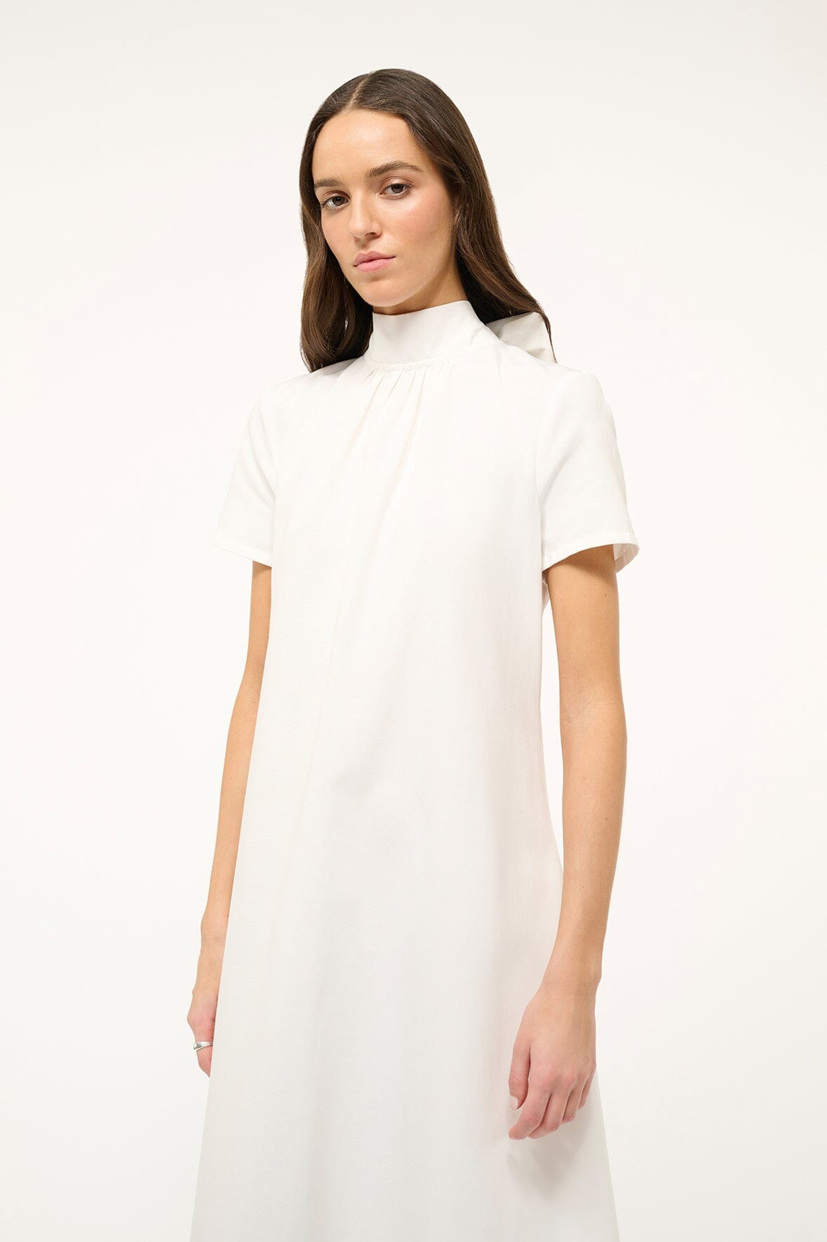 STAUD ILANA DRESS WHITE STAUD ILANA DRESS WHITE