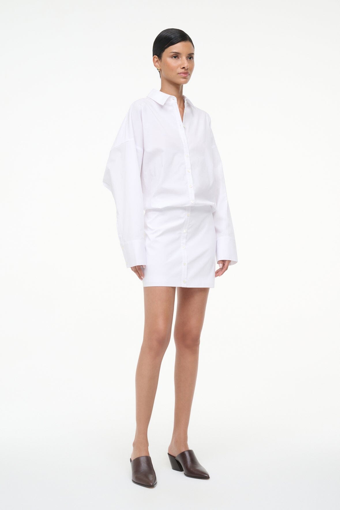 Image CYNTHIA DRESS | WHITE 3 of 6 and Clicking this image will trigger a zoom pop-up