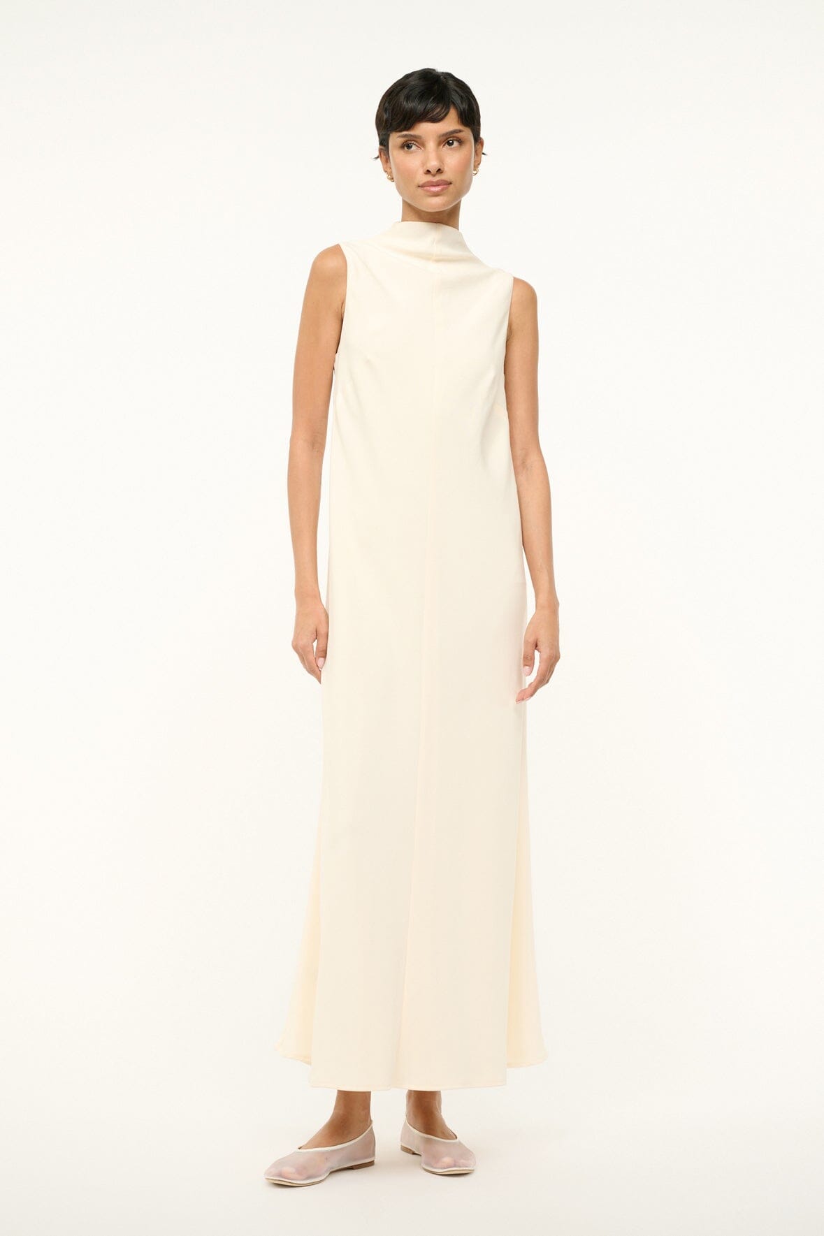 Image ARAYA DRESS | IVORY 1 of 6 and Clicking this image will trigger a zoom pop-up