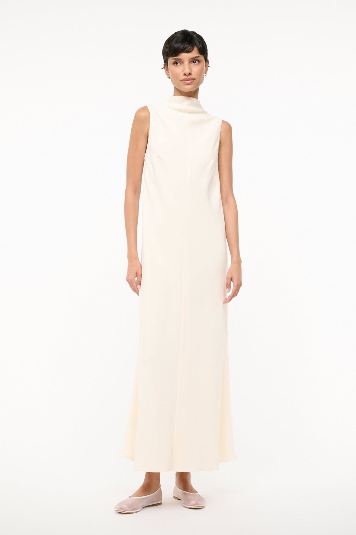 ワンピース STAUD Woman Dress Ivory R25R2137VJ IVY IVORY – STAUD