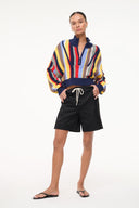 Image CROPPED HAMPTON SWEATER | MARKET STRIPE 3 of 6