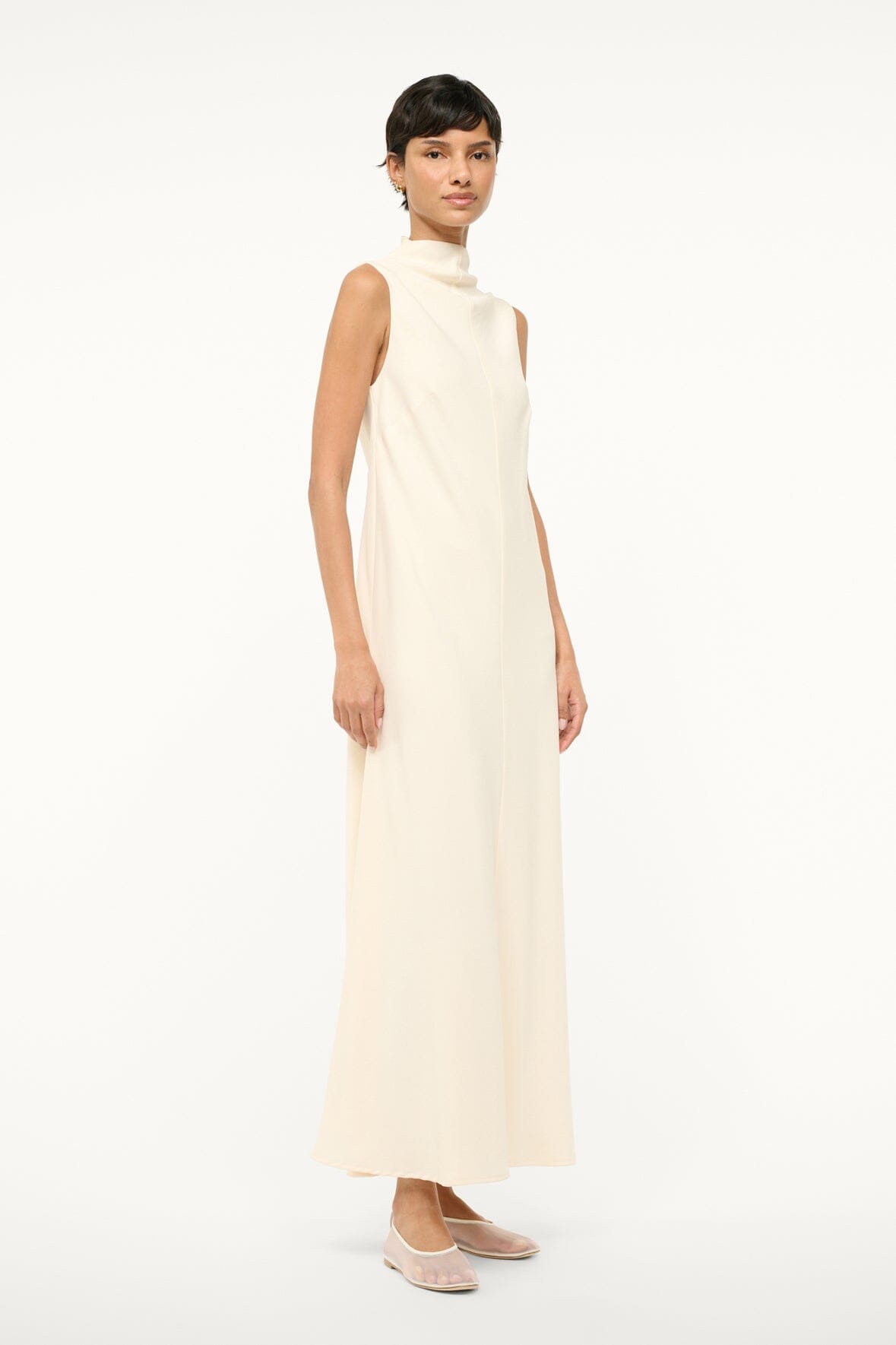 Image ARAYA DRESS | IVORY 2 of 6 and Clicking this image will trigger a zoom pop-up