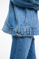CUSTOM STAUD x C.BONZ THE BIGGEST JEAN JACKET | MID BLUE