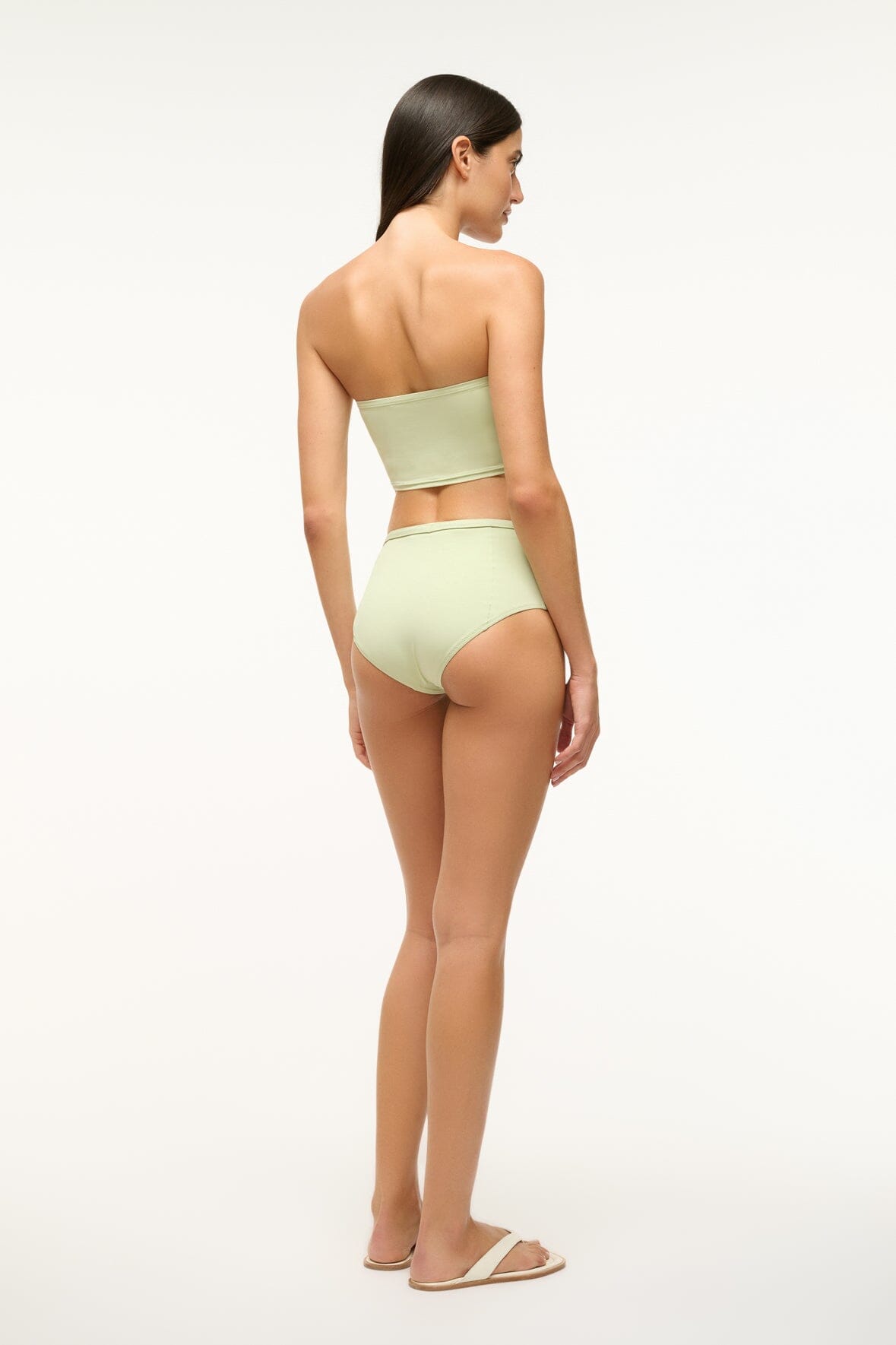 Image BELTED WAILEA BIKINI BOTTOM | PALE JADE 4 of 6 and Clicking this image will trigger a zoom pop-up