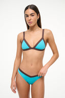 Image GWEN BIKINI BOTTOM | TEAL DARK CHOCOLATE 1 of 6