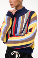 Image CROPPED HAMPTON SWEATER | MARKET STRIPE 6 of 6