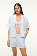 Image GABI SHIRT | SKY GINGHAM 1 of 6