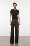 EASY CASHMERE TEE | DARK CHOCOLATE DARK CHOCOLATE / XS