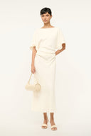 Image AMELIE MIDI DRESS | IVORY 1 of 6