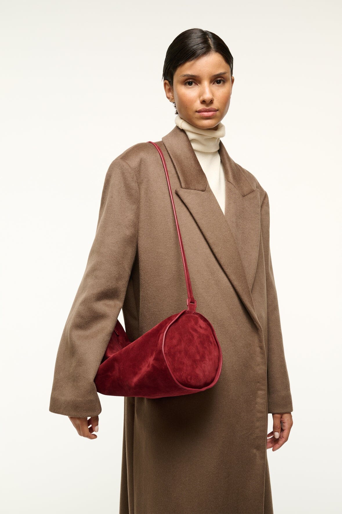 Image SERGE COAT | DEEP TAUPE 2 of 9 and Clicking this image will trigger a zoom pop-up