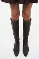 Image WALLY FLAT BOOT | ESPRESSO WOVEN LEATHER 6 of 9