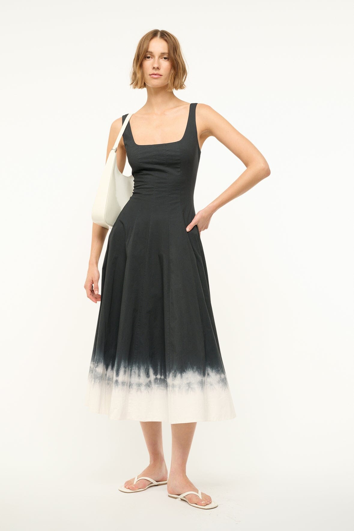 Image WELLS DRESS | ONYX TIE DYE 3 of 5 and Clicking this image will trigger a zoom pop-up