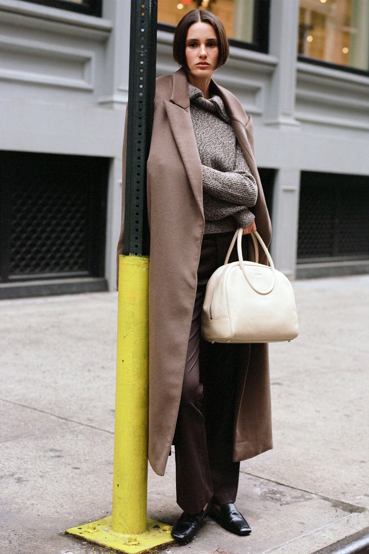 Image SERGE COAT | DEEP TAUPE 8 of 8 and Clicking this image will trigger a zoom pop-up