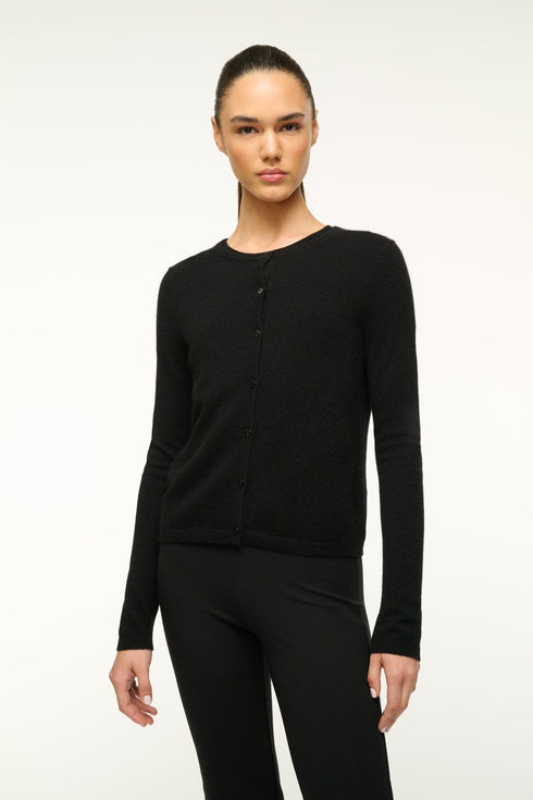 Go to MIDNIGHT CASHMERE CARDIGAN BLACK view 2