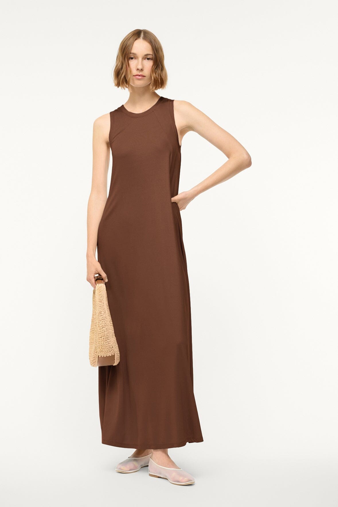 DAVI DRESS DARK OAK
