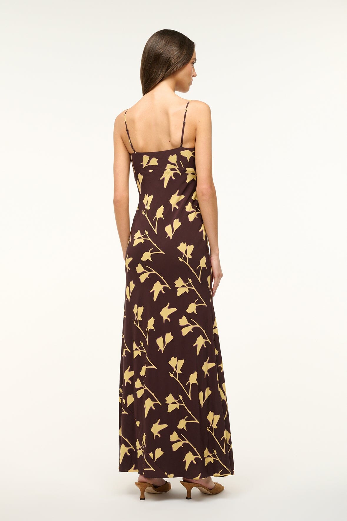 Image DINAH DRESS | EARTH PRESSED FLORAL 4 of 5 and Clicking this image will trigger a zoom pop-up