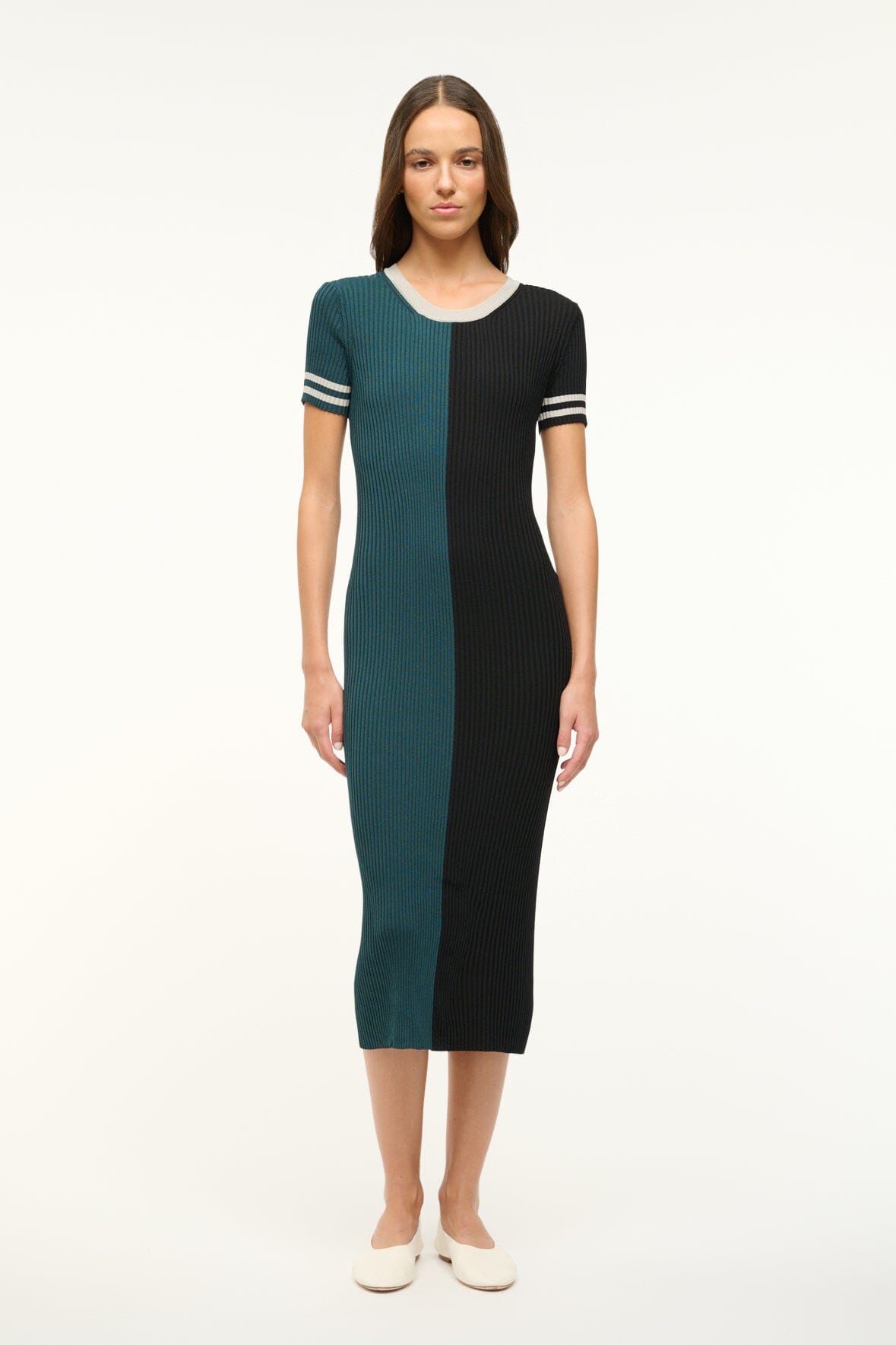 Piera Colorblock outlet Cutout Dress STAUD