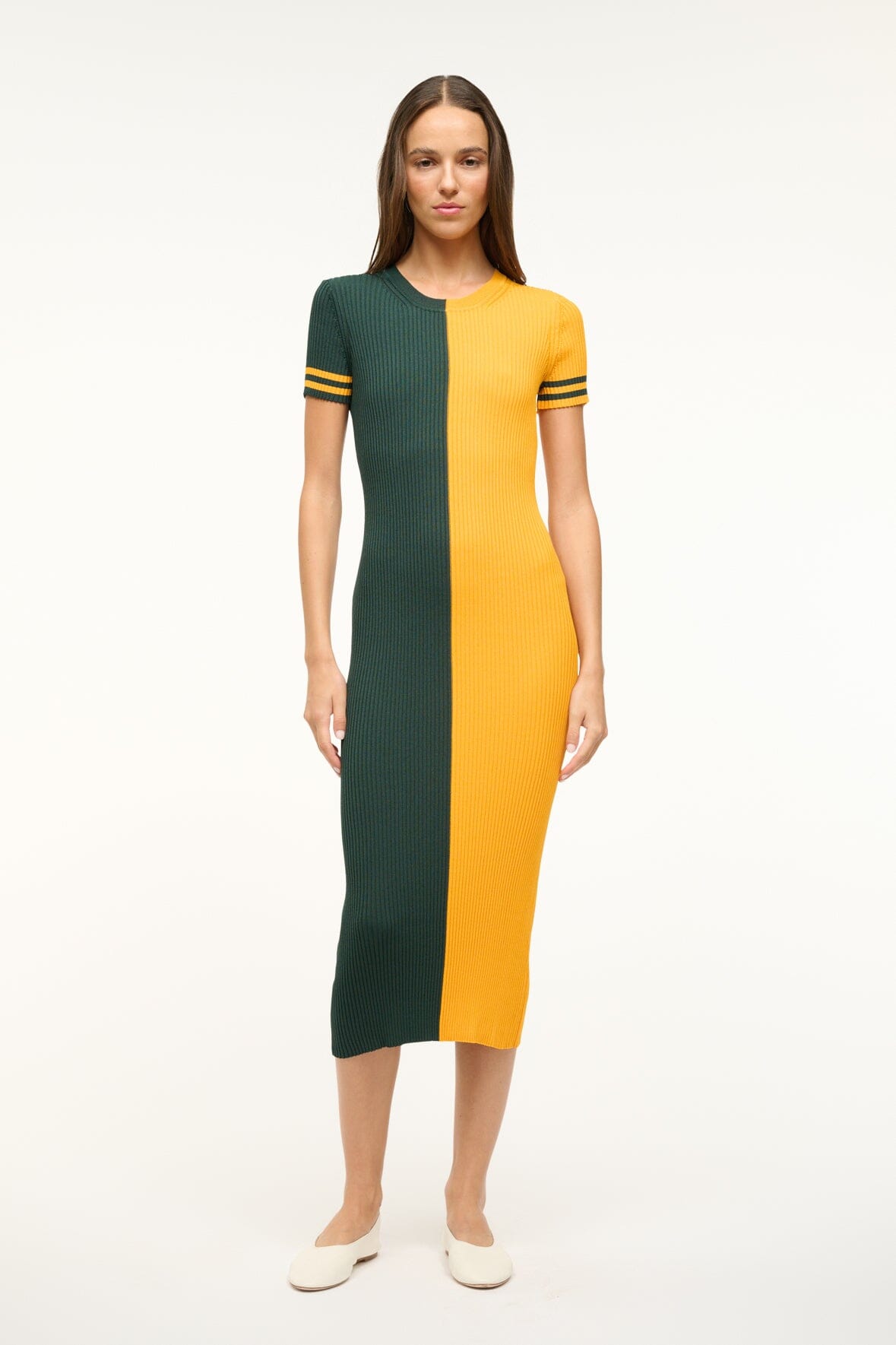 Image THE STAUD NFL COLLEEN DRESS | PACKERS 1 of 7 and Clicking this image will trigger a zoom pop-up