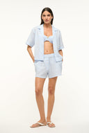 Image GABI COVERUP SHORT | SKY GINGHAM 3 of 7