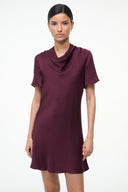 Image IRIS SILK DRESS | SYRAH 4 of 6