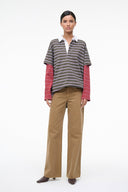 PINE STRIPE BURGUNDY STRIPE