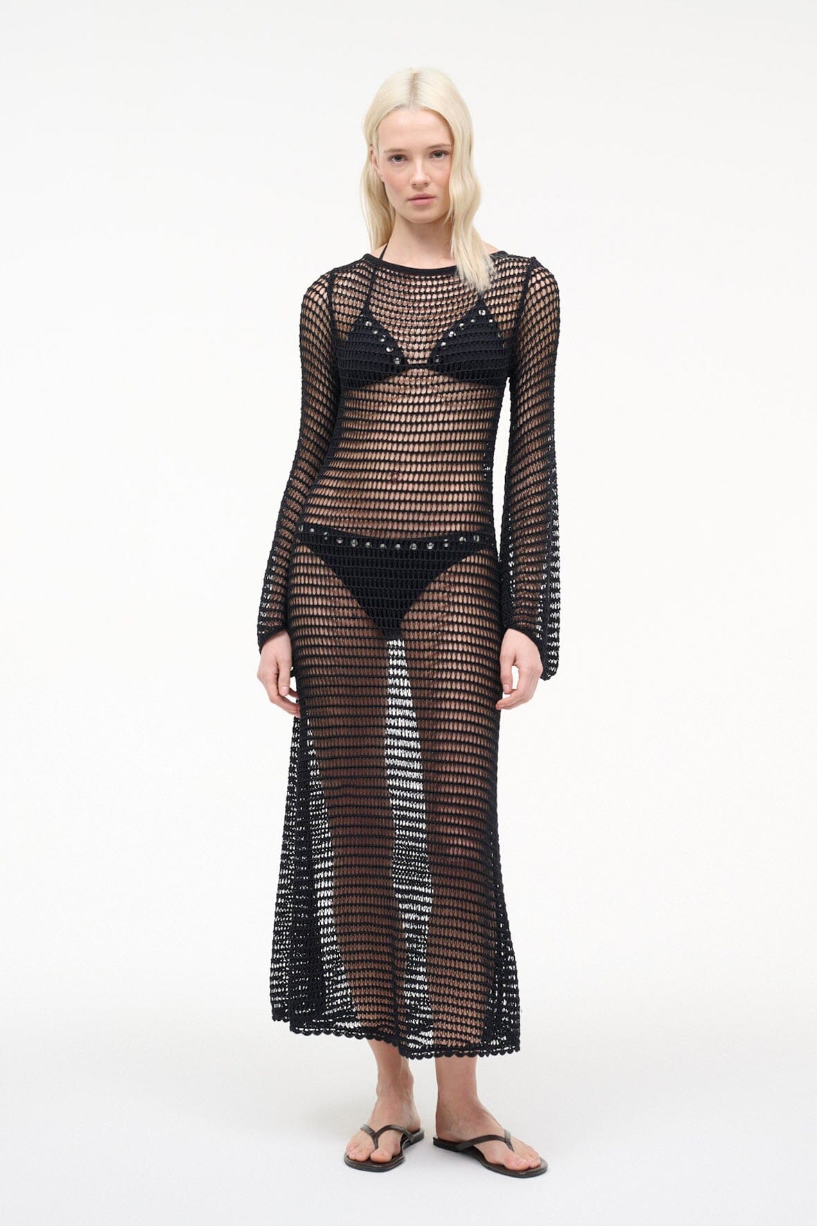 STAUD LORENA DRESS BLACK