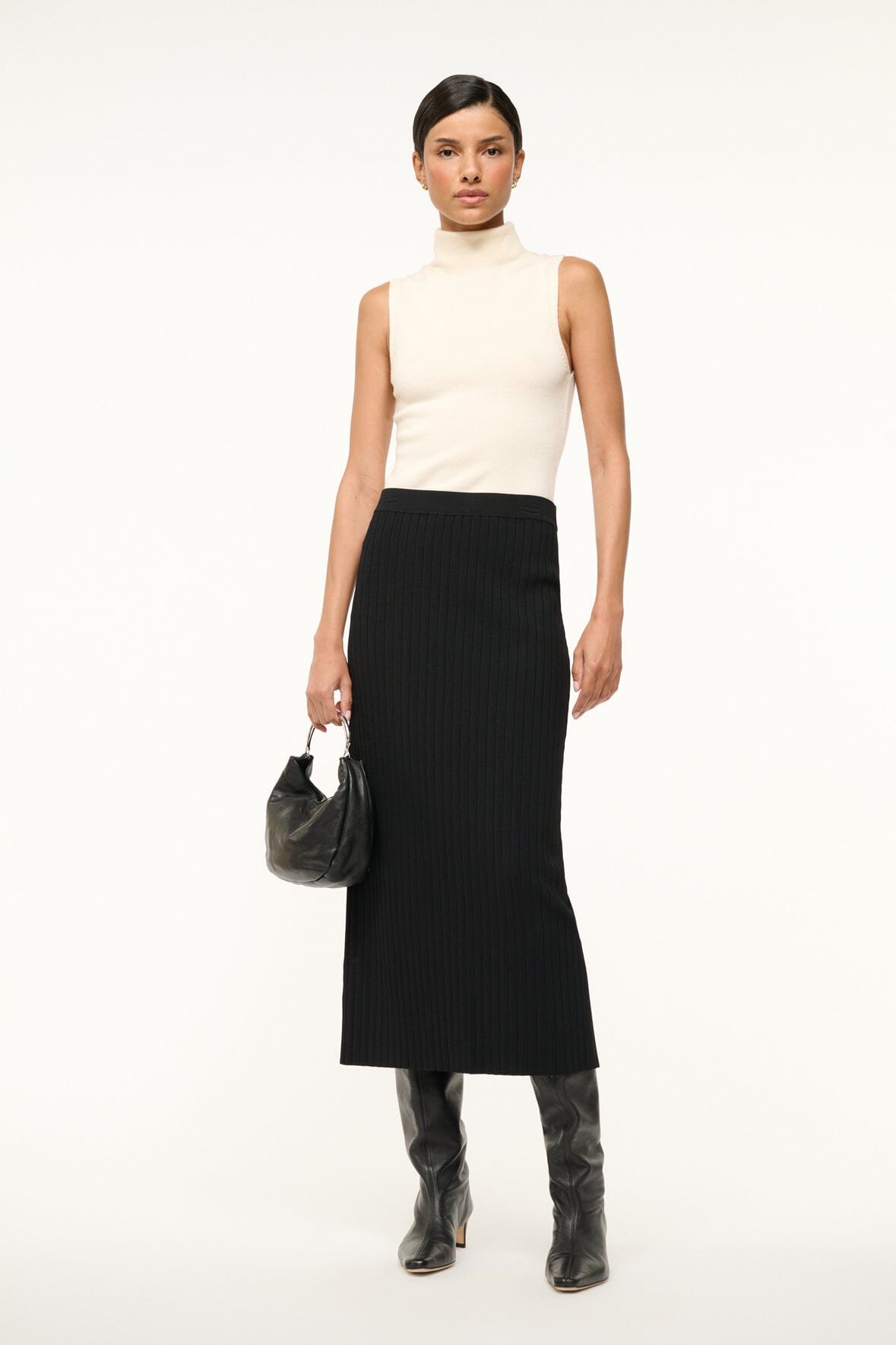 Image LYLE SKIRT | BLACK 1 of 6 and Clicking this image will trigger a zoom pop-up