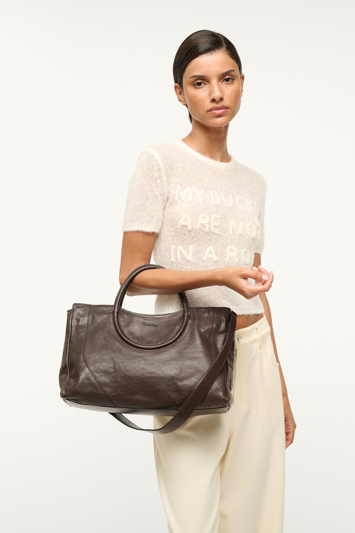 Image MAUDE SATCHEL | ESPRESSO 2 of 6 and Clicking this image will trigger a zoom pop-up