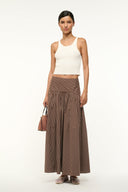 Image PROCIDA SKIRT | DARK OAK MICRO STRIPE 1 of 5