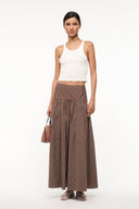 Image PROCIDA SKIRT | DARK OAK MICRO STRIPE 1 of 6