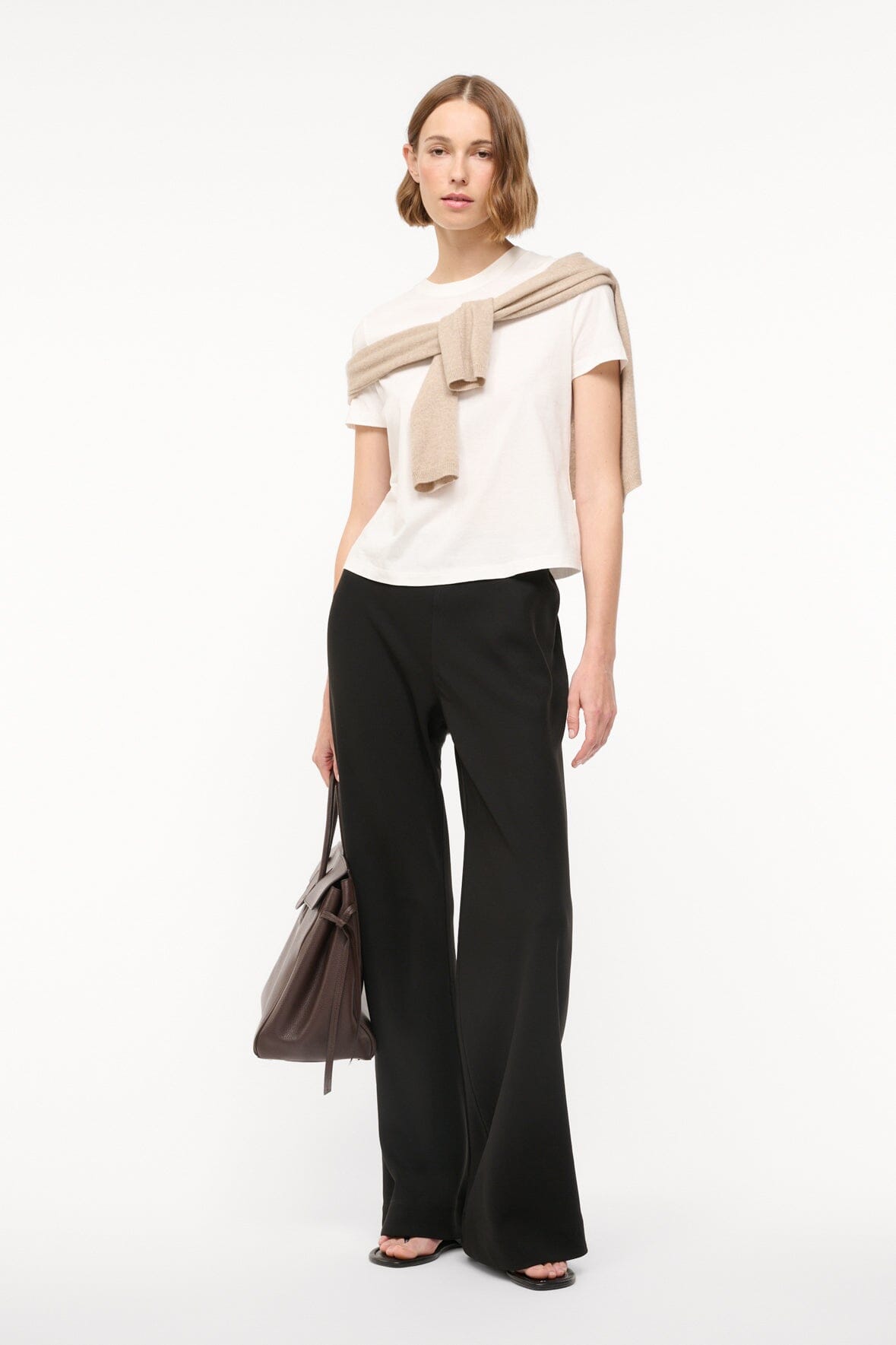 Image STROLL PANT | BLACK 1 of 6 and Clicking this image will trigger a zoom pop-up