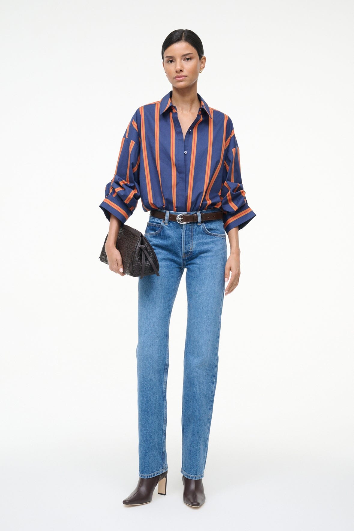 Image TRAVERSE BODYSUIT | RAILROAD STRIPE 2 of 5 and Clicking this image will trigger a zoom pop-up