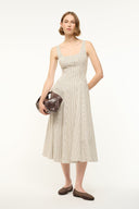 Image WELLS DRESS | IVORY DARK OAK MICRO STRIPE 5 of 6