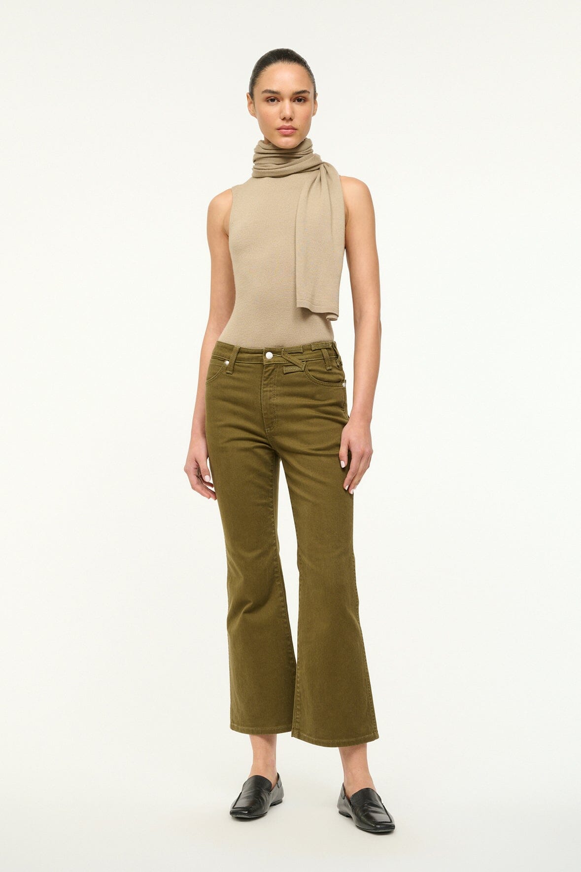 STAUD + WRANGLER THE MUST JEAN SERGEANT GREEN